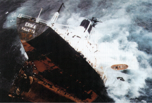 The Erika oil spill off Brittany in 1999