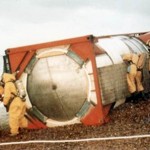 Local villages were evacuated when containers of ethyl acrylate came ashore in the UK after being washed overboard the cargo ship Nordic Pride